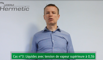 Cas n°3 : les liquides en équilibre de tension de vapeur
