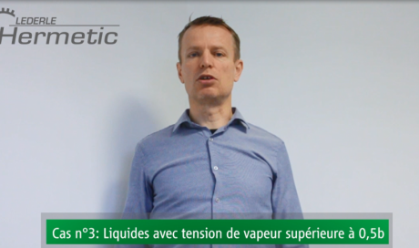 Cas n°3 : les liquides en équilibre de tension de vapeur